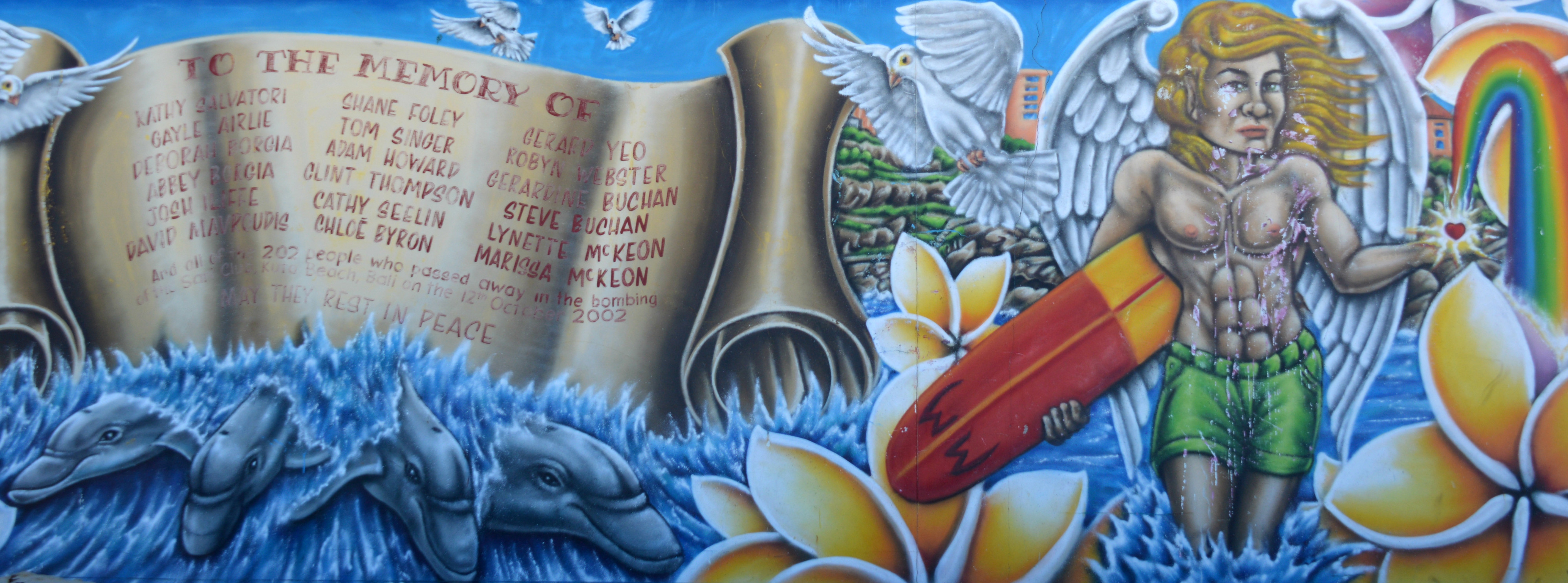 Mémorial pour les australiens morts pendant les attentats de 2002 à Bali