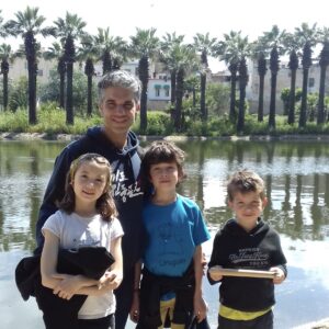 Diego, sa femme et leurs trois enfants